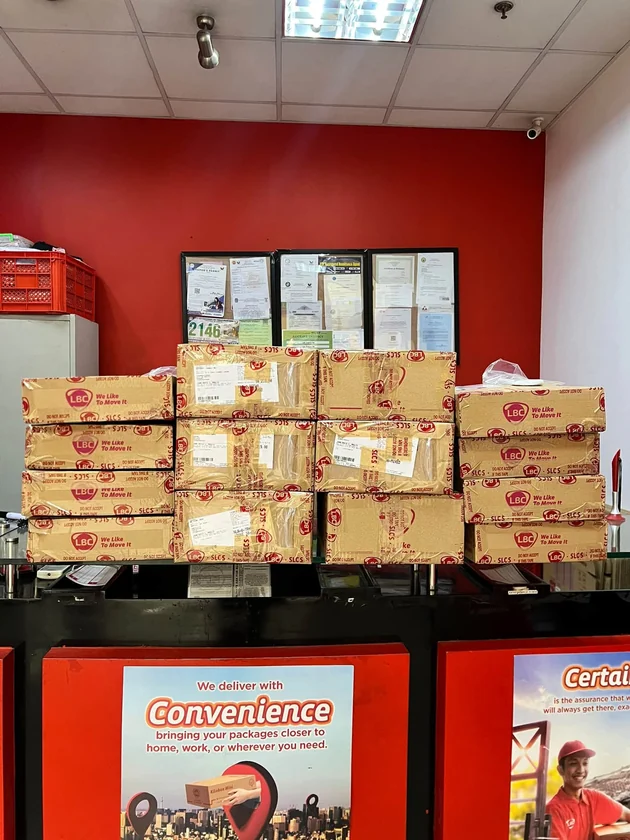 Packed customer orders at Peanut PC